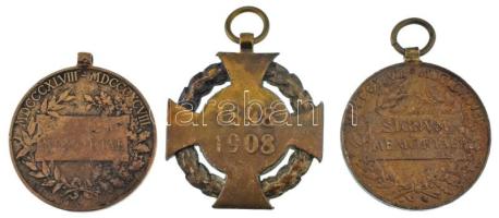 1898. "Jubileumi Emlékérem a Fegyveres Erő Számára / Signum memoriae (AVSTR)" bronz kitünt...