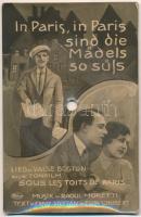 In Paris, in Paris sind die Mädels so süßs. Lied u. Valse Boston aus d. Tonfilm Sous les toirs de Paris.Musik v. Raoul Moretti, Text v. Ernst Steffan u. Egon Schubert - Weco Tonbild-Postkarte Nr. 181. - Nur mit der Couvert befindlichen Dauerspielnadel zu spielen / Német hanglemez képeslap az 1930-as évekből / German record postcard from the 30s (gyűrődések / creases)