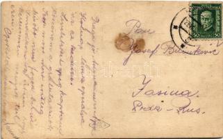 1925 Kassa, Kosice; Statna nemocnica / Állami kórház / hospital, photo (ragasztónyom / glue marks)