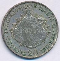 1846B 20kr Ag "V. Ferdinánd" T:XF,VF patina 
Hungary 1846B 20 Kreuzer Ag "Ferdinand ...