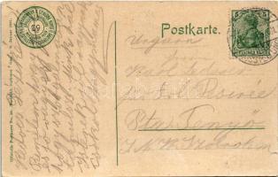 1909 Wiesbaden, Ausstellung Wiesbaden 1909. Blick v. d. Gartenbauhalle. Offizielle Postkarte No. 39....