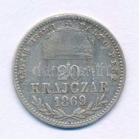 1869GYF 20kr Ag "Magyar Királyi Váltó Pénz" T:VF
Hungary 1869GYF 20 Krajczár Ag "Mag...