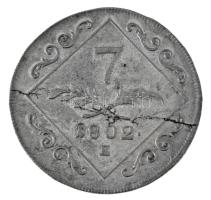 1802E 7kr Ag "I. Ferenc" Gyulafehérvár T:XF patina, verőtő repedés
Huszár: 2013., Unger I...