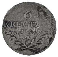 1795B 6Kr Ag T:VF,F patina
Huszár: 2015., Unger III.: 1396.a