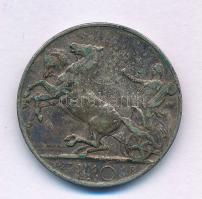 Olaszország 1927R 10L Ag "III. Viktor Emánuel" T:VF patina Italy 1927R 10 Lire Ag "Vi...