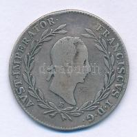 1830E 20kr Ag "I. Ferenc" Gyulafehérvár T:VF,F fülnyom, patina Hungary 1830E 20 Kreuzer Ag "Franz I" Alba Iulia C:VF,F ear mark, patina Krause KM#2145, Unger III.: 1380.b, Huszár: 1980, Adamo C34