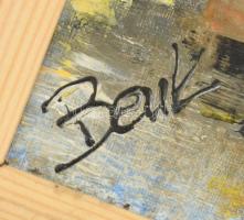 Benk Katalin (-): Májusi ámor mámor. Olaj, vászon, kartonra kasírozva, jelezve balra lent. Fakeretbe...