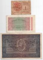 Szerb-Horvát-Szlovén Királyság 1919. 1D "4K" felülbélyegzéssel + Lengyelország 1920. 5000M...