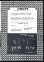 1973 Moulin Rouge prospektus / műsorfüzet, ünnepi műsorokkal Budapest egyesítésének 100. évfordulója...