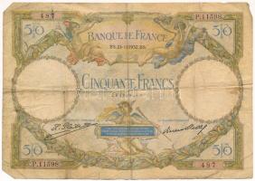 Franciaország 1932. 50Fr T:VG Franc 1932. 50 Francs C:VG Krause P#80