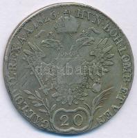 1826E 20kr Ag "I. Ferenc" Gyulafehérvár T:VF patina, juszt.
Hungary 1826E 20 Kreuzer Ag &...