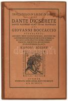 Giovanni Bocaccio: Trattatello in laude di Dante, azaz Dante dicsérete. Dante Alighieri első olasz életrajza. Ford., bevezetéssel és jegyzetekkel ellátta: Kaposy József. Monumenta Literarum I. sorozat 4. sz. Gyoma, 1921, Kner Izidor, 34+(2) p. Kozma Lajos fametszetű könyvdíszeivel. Átkötött egészvászon-kötésben, az eredeti (ázott) papírborító felhasználásával. Megjelent 600 példányban.