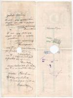 Budapest 1935. "Magyar Élet- és Járadék-biztosító Intézet" biztosítási kötvénye, a "T...