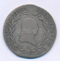 1819E 20kr Ag "I. Ferenc" Gyulafehérvár T:VF,F patina Hungary 1819E 20 Kreuzer Ag "Franz I" Alba Iulia C:VF,F patina Huszár: 1977., Unger III.: 1379.b, Adamo C32