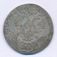 1815E 20kr Ag "I. Ferenc" Gyulafehérvár T:F patina
Hungary 1815E 20 Kreuzer Ag "Fran...