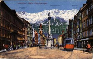 1917 Innsbruck (Tirol), Maria Theresienstraße / street view, tram (EK)