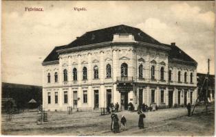 1911 Felvinc, Vintu de Sus, Unirea; Vigadó, Fogyasztási és értékesítő szövetkezet üzlete és saját kiadása, Botár J. fényképész felvétele / Redoute / concert hall (ázott / wet damage)