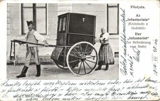 Pöstyén cart with folkwear (EK)