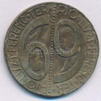 ~1930-1940. 1 Rio Pengő bronz bárca "MELYBŐL A BÁRPULT MINDEN ALKALOMMAL EGY DARABOT A FIZETÉSN...