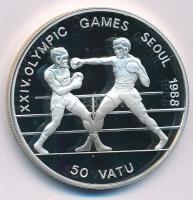 Vanuatu 1988. 50V Ag &quot;Nyári Olimpia 1988 Szöul&quot; T:PP Vanuatu 1988. 50 Vatu Ag &quot;1988 Summer Olympics, Seoul&quot; C:PP Krause KM#10