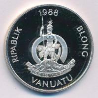 Vanuatu 1988. 50V Ag "Nyári Olimpia 1988 Szöul" T:PP Vanuatu 1988. 50 Vatu Ag "1988 S...