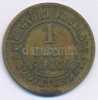 DN "Diósgyőri Fogyasztási Szövetkezet - 1 Nagy Syphon" bronz élelmiszerbárca T:XF patina