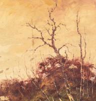 V. Faragó Ferenc (1919-1956): Atmoszférikus táj. Olaj, vászon. Jelezve jobbra fent. 71,5x78 cm. Fake...