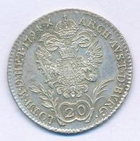 1794B 20kr Ag "I. Ferenc" T:XF patina
Hungary 1794B 20 Kreuzer Ag "Franz I" C:X...