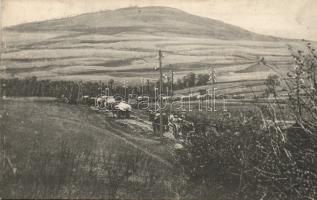 Avala mountain with military marching