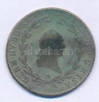 1796B 20kr Ag "I. Ferenc" T:VF patina Hungary 1796B 20 Kreuzer Ag "Franz I" C:VF patina Unger III.: 1375.a, Huszár: 1964., Adamo C28