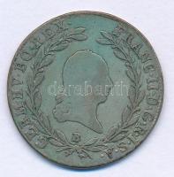 1803B 20kr Ag "I. Ferenc" T:F patina Hungary 1803B 20 Kreuzer Ag "Franz I" C:F patina Unger III.: 1375.a, Huszár: 1964., Adamo C28