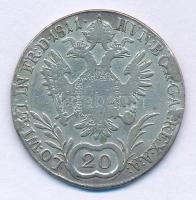 1811B 20kr Ag "I. Ferenc" T:F patina
Hungary 1811B 20 Kreuzer Ag "Franz I" C:F ...