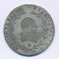 1818B 20kr Ag "I. Ferenc" T:F patina Hungary 1818B 20 Kreuzer Ag "Franz I" C:F patina Huszár: 1976., Unger III.: 1379.a, Adamo C32