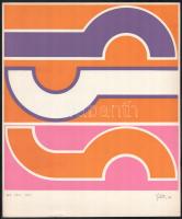 Joláthy Attila (1927-1998): 767 LRS, 1976. Szitanyomat, papír, jelzett, számozott (9/10). Lapszéli egészen apró sérüléssel. 30x28,5 cm.