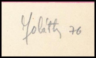 Joláthy Attila (1927-1998): 767 LRS, 1976. Szitanyomat, papír, jelzett, számozott (9/10). Lapszéli e...