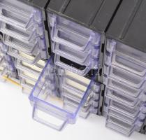 Műanyag szortimenter 40 fiókkal, 2 részes, együtt, 24x13x20 cm