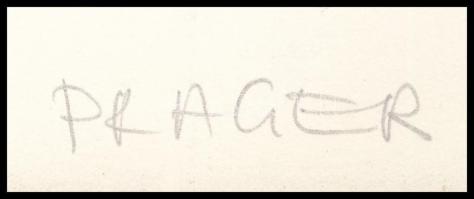 Heinz-Günter Prager (1944-): Háromszög metszéssel. Szitanyomat, papír, jelzett a hátoldalán. Az 1978...