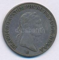 1835B 20kr Ag "I. Ferenc" T:XF,VF patina, juszt. Hungary 1835B 20 Kreuzer Ag "Franz I" C:XF,VF patina, adjusted Krause Unger III.: 1383, Huszár: 1985, Adamo C54