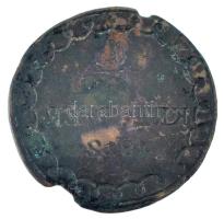 1812. 1/2kr Cu technológiai hibás veret (egyoldalas veret, portré helyett negatív éremkép) T:VF durv...