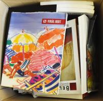 cca 2000-2010 Egy nagy doboznyi nagyrészt festmény árverési katalógus