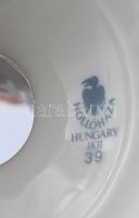 Hollóházi erika mintás gyertyatartó. Jelzett, hibátlan, m: 14 cm