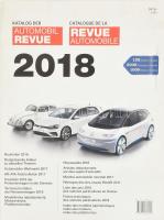 2018 Katalog der Automobil Revue, autókatalógus, színes fotókkal illusztrálva, német és francia nyelven. Kiadói papírkötés, 698 p.