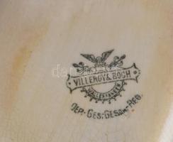 Villeroy & Boch antik fajansz virslifőző edény, fedővel és belső kiegészítőrésszel. Virsli fogóv...