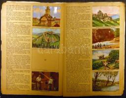 cca 1930 Utazás Erdélyben: A Szent István cikóriagyár albuma gyűjthető képekkel 42 darab kép benne v...