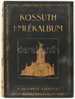 Kossuth Emlékalbum. Kossuth Lajos halála, temetése és mauzoleumának felavatása. Szerk.: Dr. Kovács Dénes. A Budapest ajándéka előfizetőinek. Bp., 1910, Budapest, 1 (címkép) t.+ 231 p.+ 2 (kihajtható, fekete-fehér fotók) t.+ 3 (színes műmellékletek) t. Kiadói aranyozott egészvászon-kötés, Gottermayer-kötés, hiányzó gerinccel.