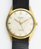 Blumus de Luxe 21 köves mechanikus karóra. Rakott indexekkel, működik, bőr szíjjal, kis karcokkal, számlap d: 30 mm