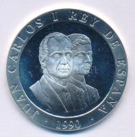 Spanyolország 1990. 2000P Ag "Nyári Olimpia 1992 Barcelona - Baszk pelota" T:PP ujjlenyoma...