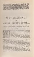 Drury, Robert:

Madagascar; or, Robert Drury's Journey, During Fifteen Years' Captivity ...