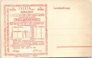 Temesvár, Timisoara; Józsefvárosi pályaudvar, vasútállomás. Sorsjegy a Szegény gyermekpoliklinika ja...