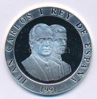 Spanyolország 1991. 2000P Ag "Nyári Olimpia 1992 Barcelona - Olimpiai szimbólum" T:PP Spai...